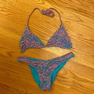 Beach Bunny Blue and Purple Bikini